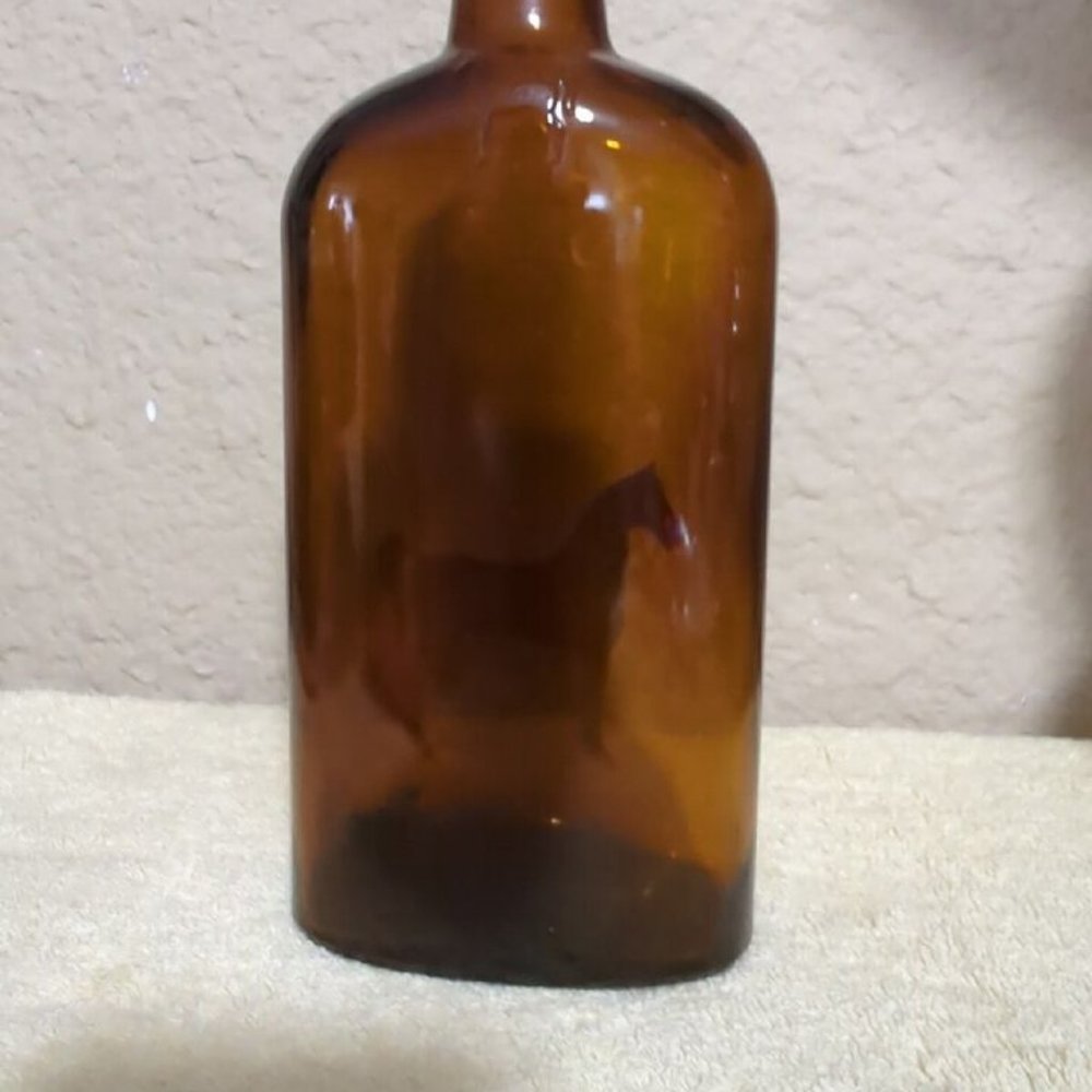 Antiqu White Horse Distilleries Glass Whiskey Bottle/Cork Clascow Scotland Empty - Picture 4 of 12
